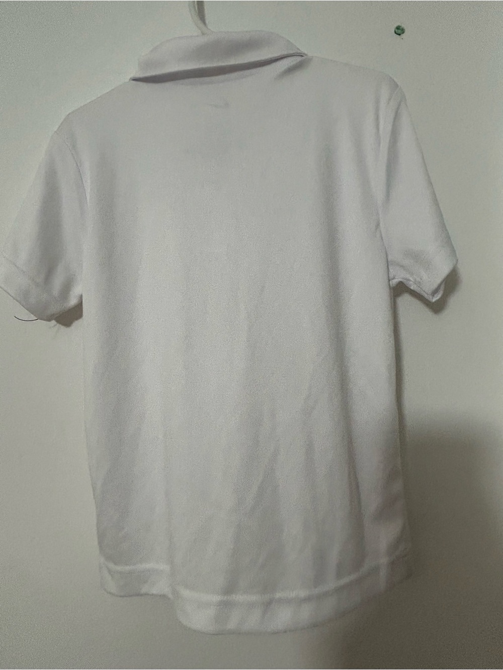 Nike White Polo Shirt with Black Swoosh - Dri-FIT - Picture 3 of 3